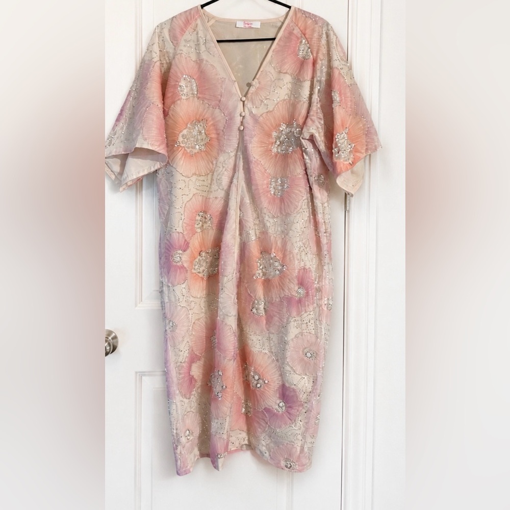 BUDDY LOVE SHE SEQUIN MIDI DRESS - BLUSH - Picture 3 of 3